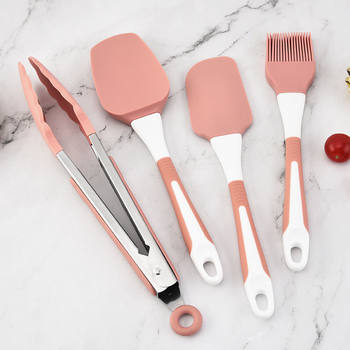 Korean Silicone Oil Brush Kitchen High Temperature Resistant Pancake Barbecue Brush Food Clip Scraper Shovel Barbecue Tool Set