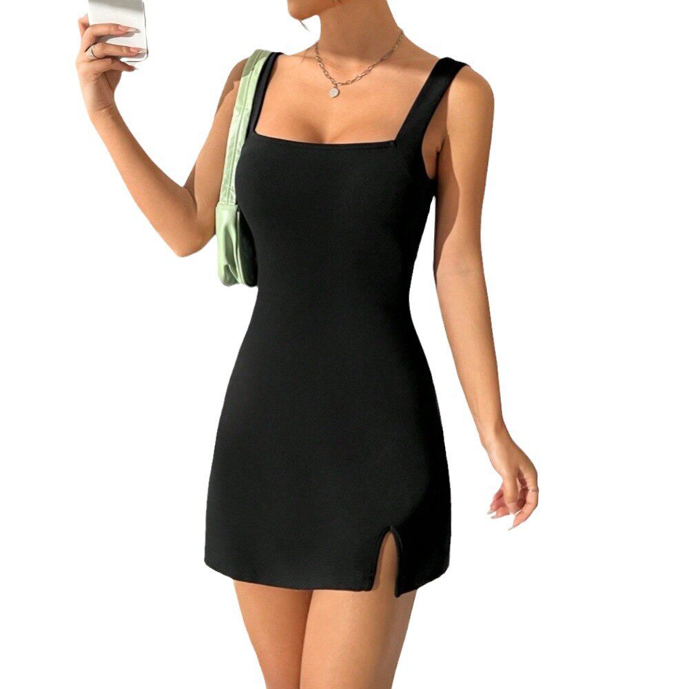 Elegant Womens Dress High Waist Slim Fit Spaghetti Straps Versatile for Spring Summer Occasions Wholesale Available