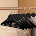 Black semi-flocked silver flat hook