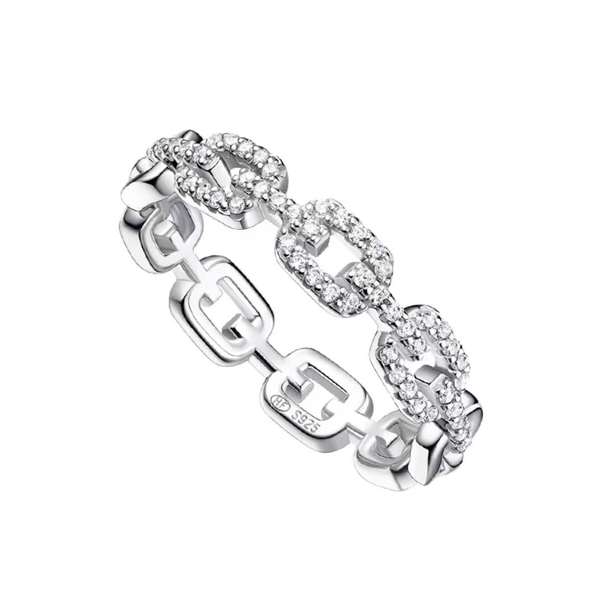 HEFANG where XS chain ring stacked wear light luxury elegant temperament fashion high-grade sense pair ring tail ring ring female