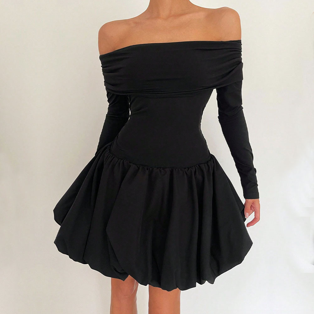 Off Shoulder Bodycon Dress Sexy Fit A Line Silhouette Spring Summer Style Wholesale Available