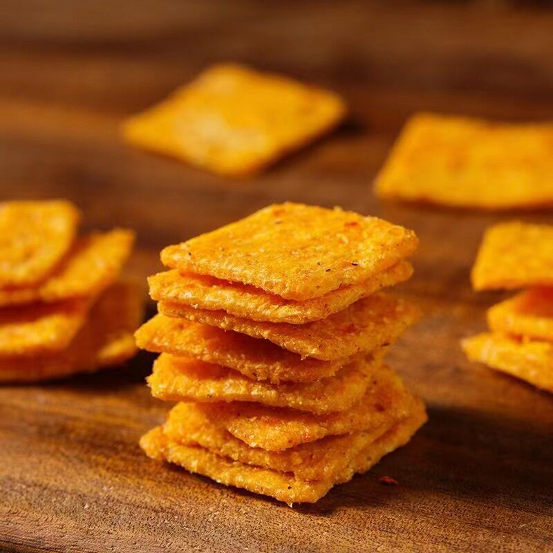 Spicy Crispy Rice Crackers Internet Celebrity Popular Potato Chips New Year Snack Nostalgic Snack Office Leisure Snack Food