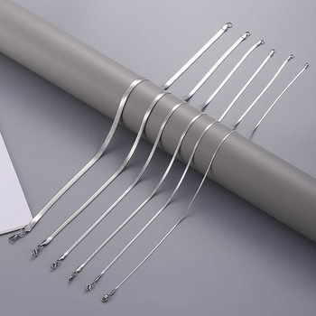 Manufacturer's Ready-made Blade Stainless Steel Chain Explosion Models Simple INS Style Clavicle Chain