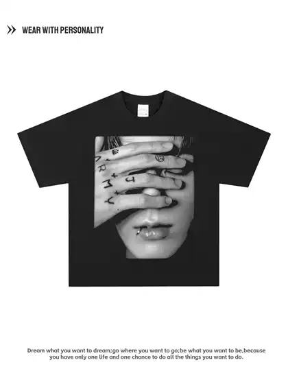 Jungkook American Retro Loose Cotton Breathable Long and Short Sleeve Concert Top Trendyy Heavyweight Hooded Sweatshirt
