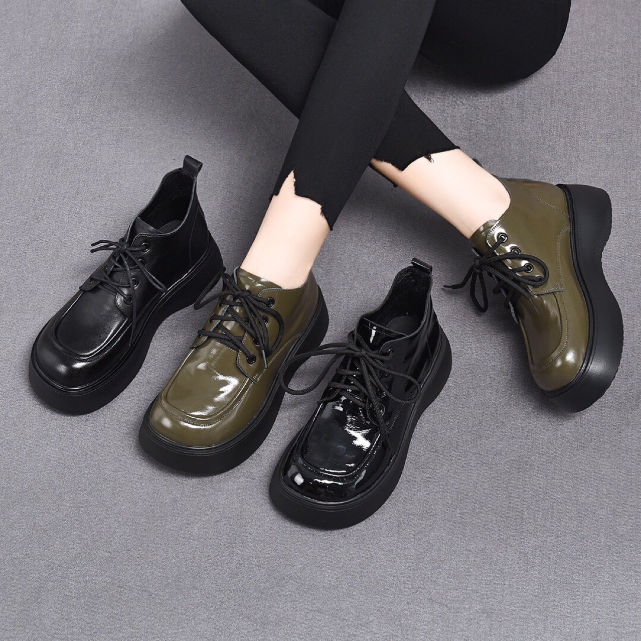 Mã D5423 Giá 1440K: Boot Cổ Thấp Nữ Torehu Hàng Xuân Thu Đông Đế Cao Giày Dép Nữ Chất Liệu G04 Sản Phẩm Mới, (Miễn Phí Vận Chuyển Toàn Quốc).