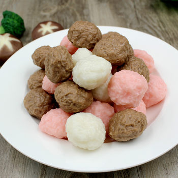 Simulation Fish Balls Beef Balls Shrimp Balls Food Model Window Hot Pot Restaurant Food Display Simulation Hot Pot Ingredients