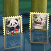 Zoo souvenir cross-border Amazon giant panda metal bookmark suit color creative book holder creative hot sale