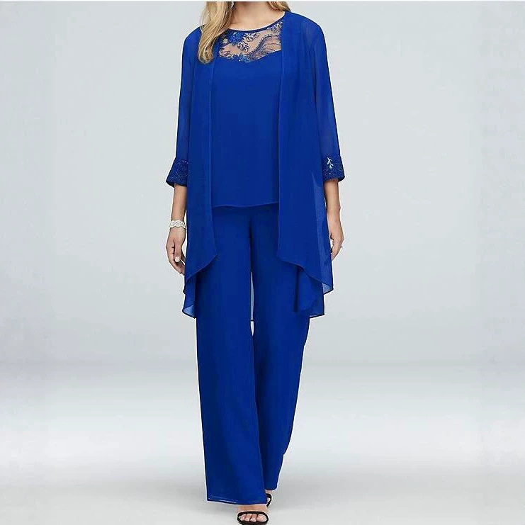 Lace Trimmed Three Piece Set Casual Slim Fit Solid Color Spring Summer Fashion for Women Wholesale Available