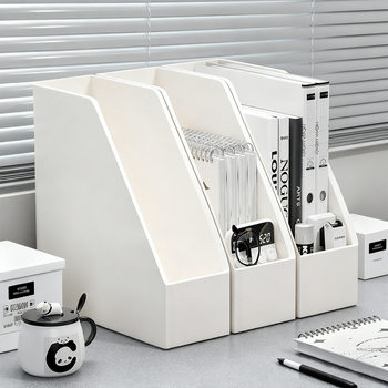 Book Stand Bookshelf Desktop Student Book Storage Box Vertical Desk Desk A4 File Rack Desk Storage Rack