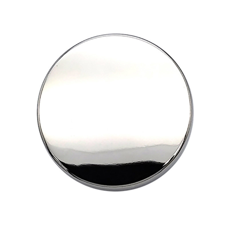 Metal flat hand-stitched button coat windbreaker decorative mirror hand-stitched button suit jacket all-match round button