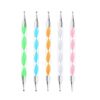 Nail art double-head drill pen 5 sequin thread rod drill needle set double-head acrylic dot pen wholesale
