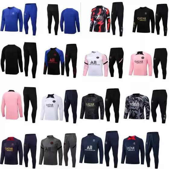 New Paris Messi No. 30 National Long-Sleeved Training Clothes Kidsren's Football Clothes Jerseys Undertaking and Delivery