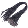 Factory Direct Sales, Wax Leather Rope diy Wax Thread pu Leather Lobster Clasp Black Rubber Pendant Rope Hanging Neck for Men and Women