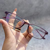 Ultra Light Screwless TR90 Frame Fashionable Small Frame Narrow Box Women's Myopia Eye Frame Can Be Equipmentable Height Number of Glasses Frame