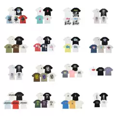 Amazon Cross-border Short-sleeved T-shirt American Fashion Brand No.8 Billiards Series Mercury Dice Printed Pure Cotton for Men and Women Couples