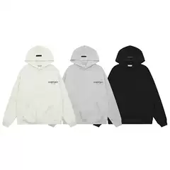 Long-Term Supply of Fog Hooded Sweatshirts for Men, Fleece-Lined, Double-Stitched, American-Style Trendy Brand, Essentials, Loose Fit, Couple's Hoodies