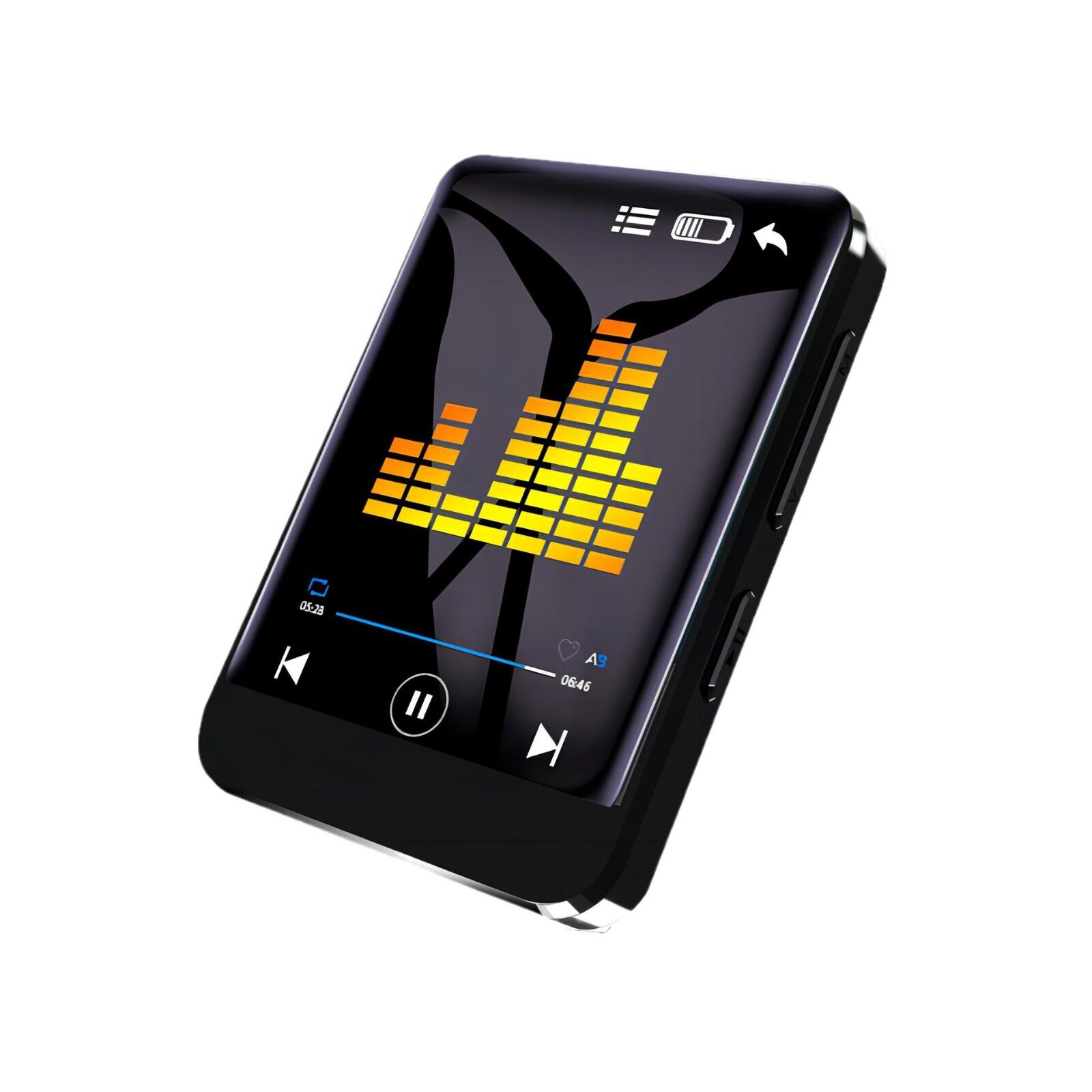 Cross-Border New 1.8inch Mp3 Player Walkman Mp4 Small Noise-Reducing Music Full-Screen Bluetooth Version for Listening to Music