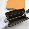 2023 new foreign trade unisex long wallet wallet single zipper printed plaid long wallet 60017