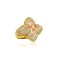Golden powder zirconium (four-leaf clover)