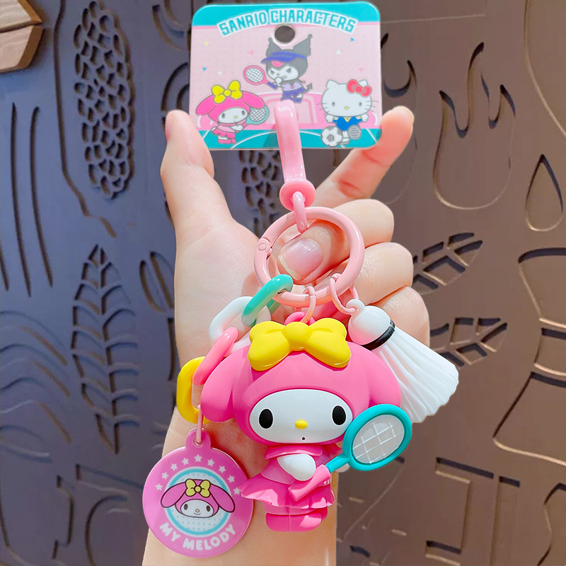 サンリオ純正 スポーツキーホルダー メロディ
