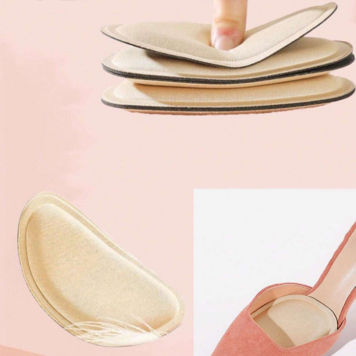 Half-size pad breathable forearm pad high-heeled shoes insoles women's forearm pad non-slip half pad anti-pain pad high heel pad wholesale