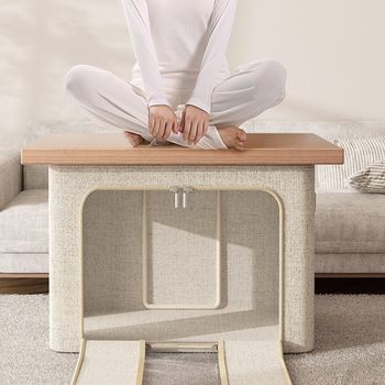 Clothes Storage Box Organizer's Special Selection Xinjiang Real Cotton and Linen Odor-Free Steel Frame Strong Load-Bearing Double Window Organizing Box