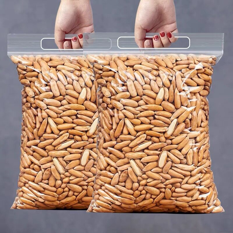 New Brazilian pine nuts 500g thin shell Afghan hand-peeled pine nuts large particles direct wholesale snacks for pregnant women 100g