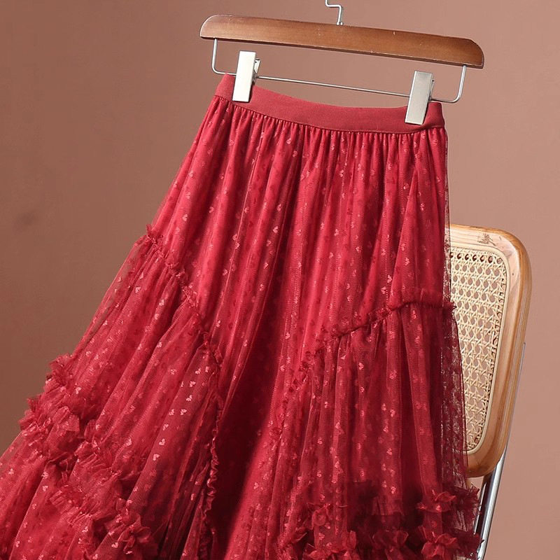 Mesh High-Waisted Skirt — Image 3
