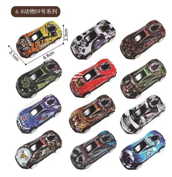 抖音同款迷你合金赛车铁皮车儿童回力赛车幼儿园仿真小汽车批发