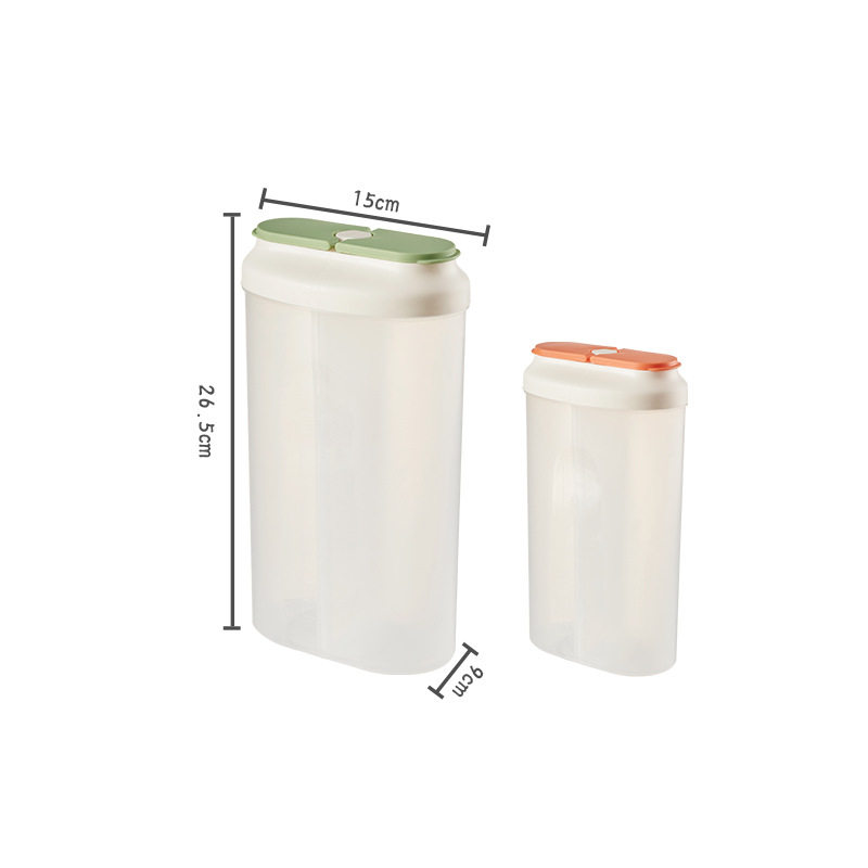 Kitchen Sealed Canned Grain Storage Box Transparent Plastic Household Food Snack Bottle Storage Jar Wholesale
