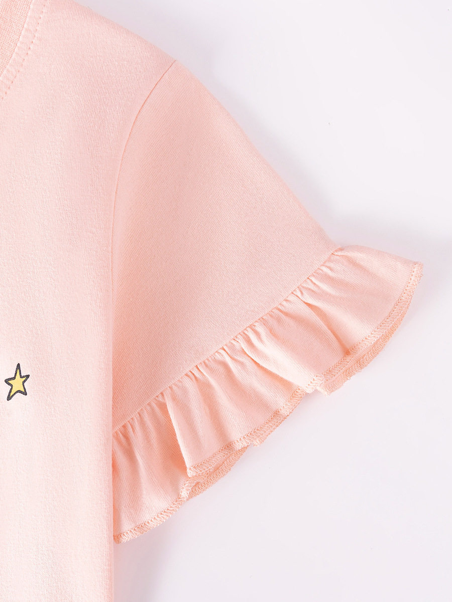 Summer Cute Girls' Set, Stylish Kids' Outfit, Cartoon Baby Kids' Clothing