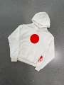 Red dot sweatshirt/white