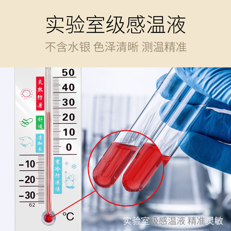 Temperature and Humidity Meter household indoor and outdoor precision thermometer baby room temperature and humidity meter wall-mounted wet and dry thermometer