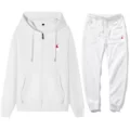 Zipper white suit red label