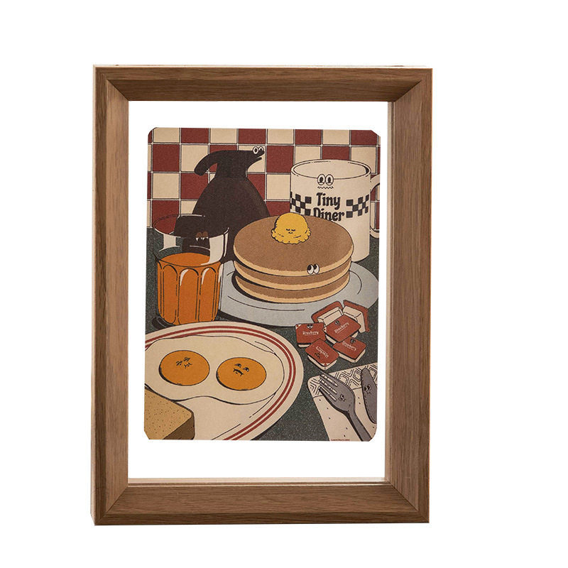 Double-sided transparent photo frame a4 mounted display embossed specimen frame A3 photo acrylic wall frame photo frame