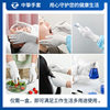 Disposable composite nitrile gloves white high elastic rubber PVC food grade synthetic nitrile gloves factory wholesale