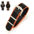 2-color orange black steel buckle