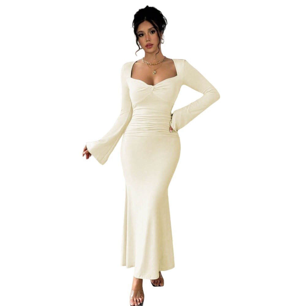 Elegant Ankle Length Dress Chic Style High Quality Fabric Spring Summer Collection Perfect for Formal Occasions