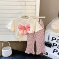 Apricot Top + Pants Set