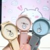 Jiyikawa Usaki Watch Silicone Strap Analog Student Dial Wristwatch Quartz Watch for Children Back to School