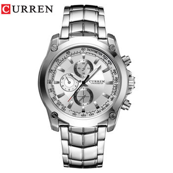 CURREN/Kreen 8025 Small Dial Waterproof Quartz Watch Men's Business Casual Alloy Watch