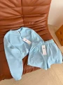 Sky blue suit