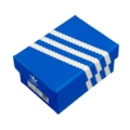 Small box-blue triple; just small shoe box, not containing small shoes