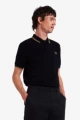 Navy blue yellow blue collar