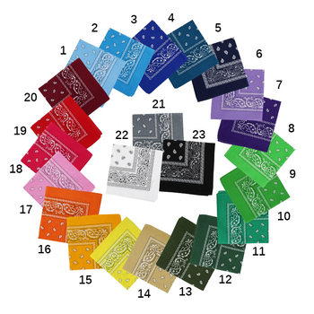 Cotton Cashew Flower Paisley Square Scarf Printed Silk Scarf Women's Handkerchief Cycling Square Scarf Hip-Hop Hip-Hop Headscarf