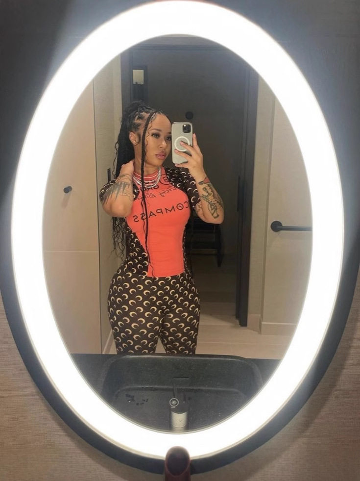 European and American Popular Cross-Border Fashion Trend Moon Print Design Elastic Slim Sexy Bottoming Top and Pants Suit