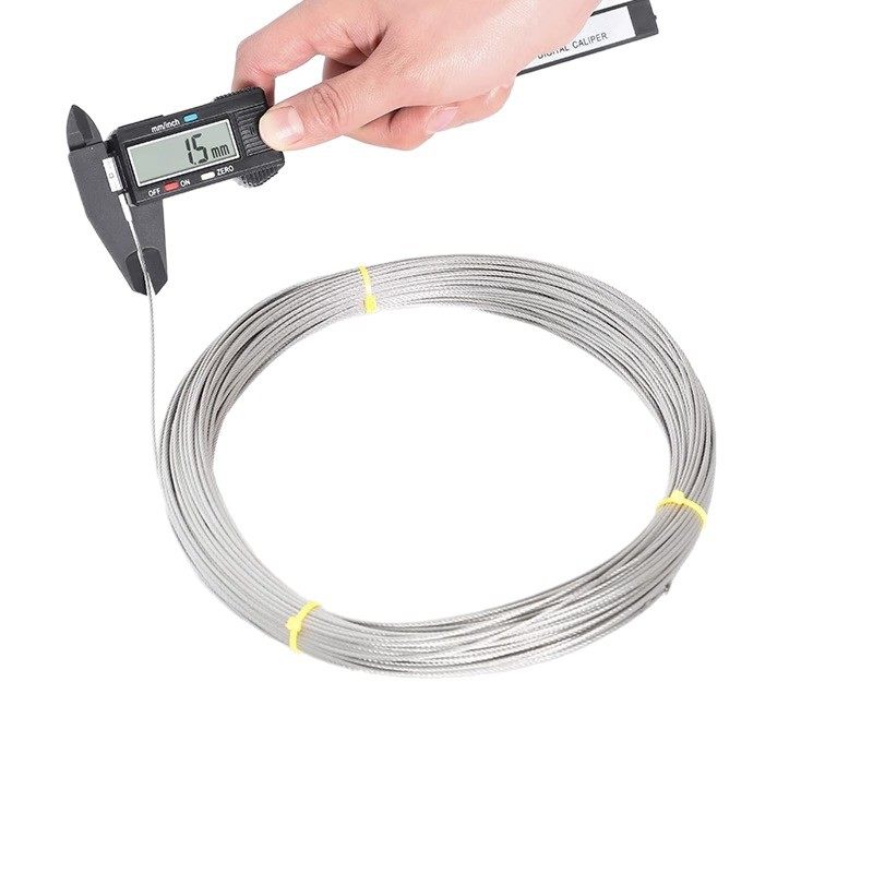 Indoor Balcony Hand-Cranked Adjustable Clothes Drying Rack Wire Rope Clothes Drying Rod Rope Clothes Drying Rod 304316 Steel Wire Universal Accessories