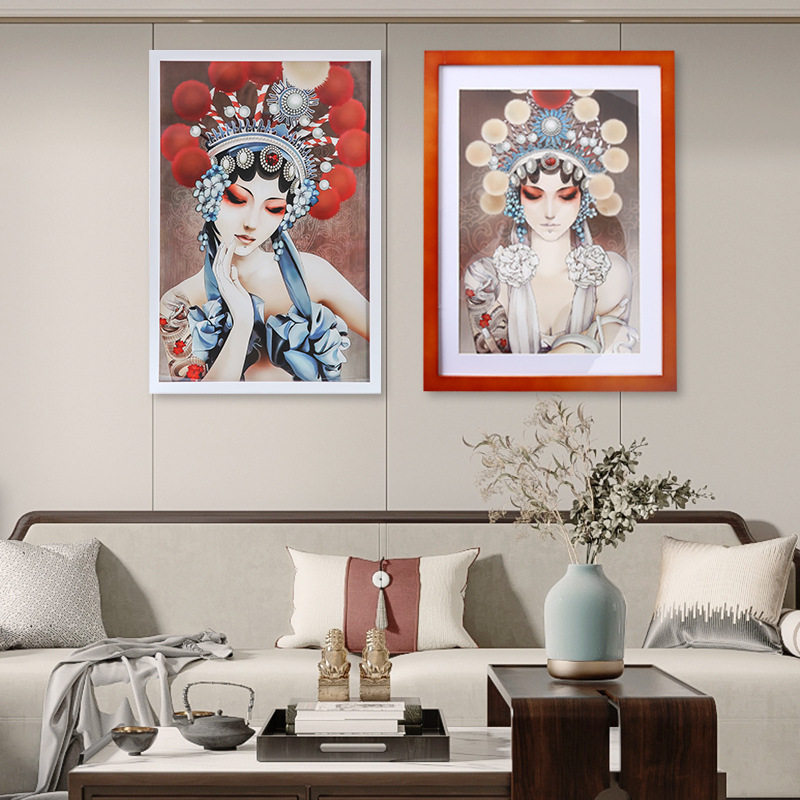 Solid Wood photo frame wall A3a4 sketch framed picture frame 4 8K jigsaw puzzle poster 28 inch 2 24 inch 36 inch full open