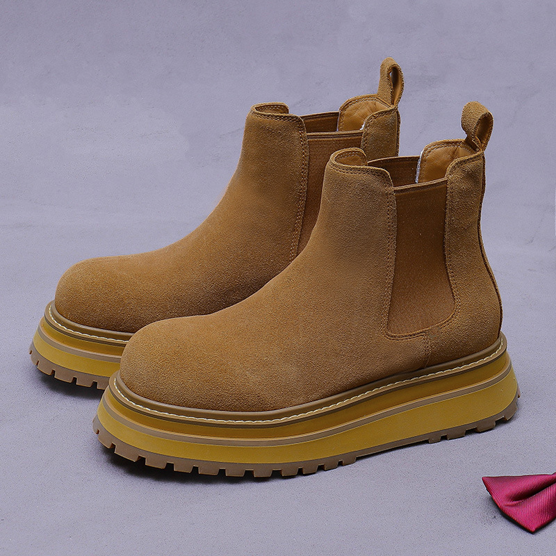 Giày Boot Cổ Thấp Nam Đế Cao