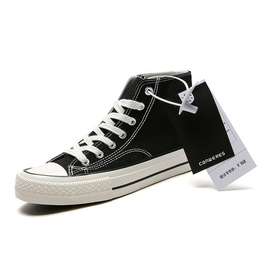 1970s high-top replica canvas shoes Harajuku ulzzang women's Korean-style ins All-match casual sneakers vulcanized shoes
